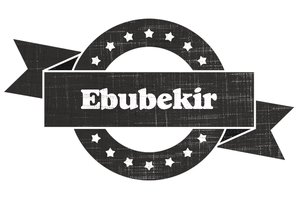 Ebubekir grunge logo