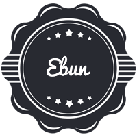 Ebun badge logo