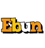 Ebun cartoon logo