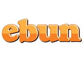 Ebun orange logo