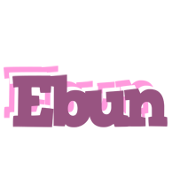 Ebun relaxing logo