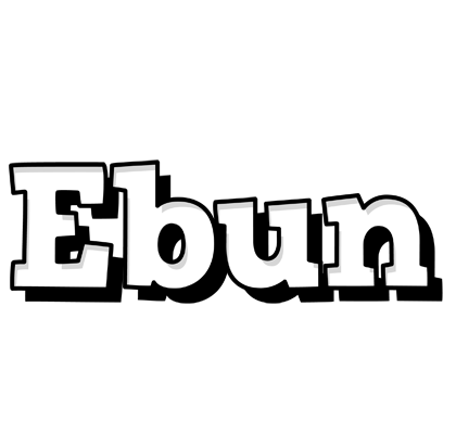 Ebun snowing logo
