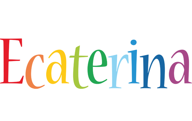 Ecaterina birthday logo