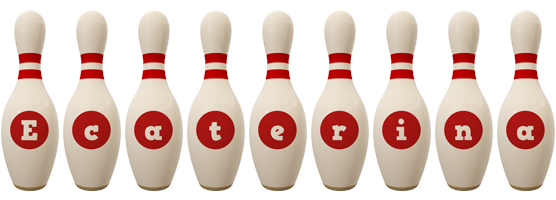 Ecaterina bowling-pin logo