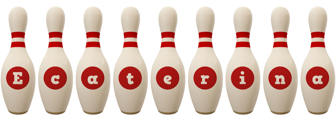 Ecaterina bowling-pin logo