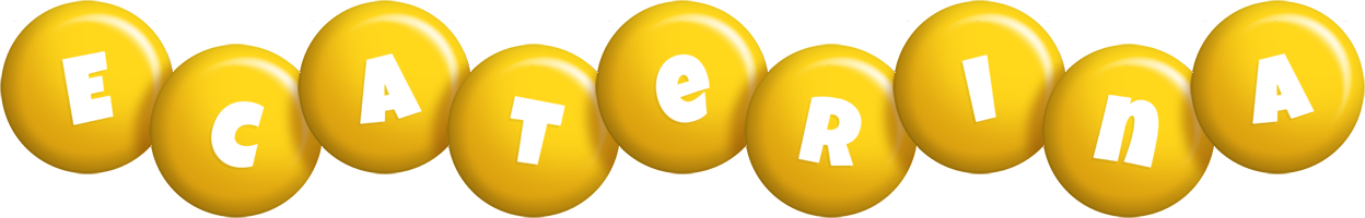 Ecaterina candy-yellow logo