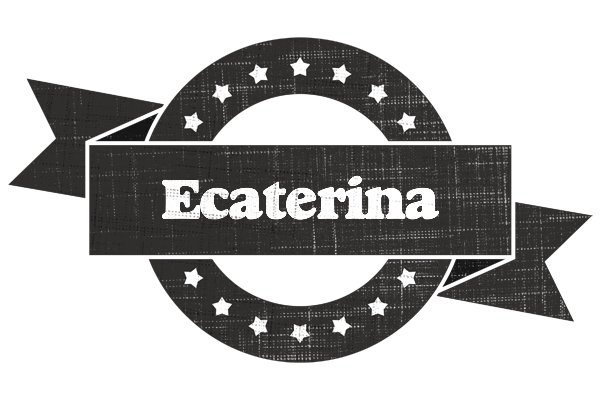 Ecaterina grunge logo