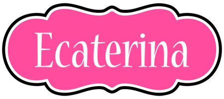 Ecaterina invitation logo