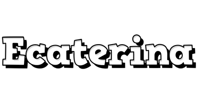 Ecaterina snowing logo