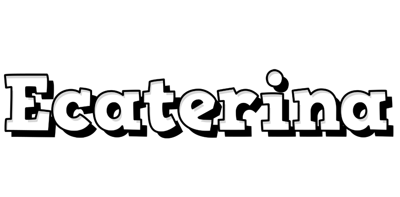 Ecaterina snowing logo