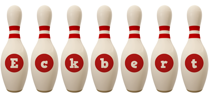 Eckbert bowling-pin logo