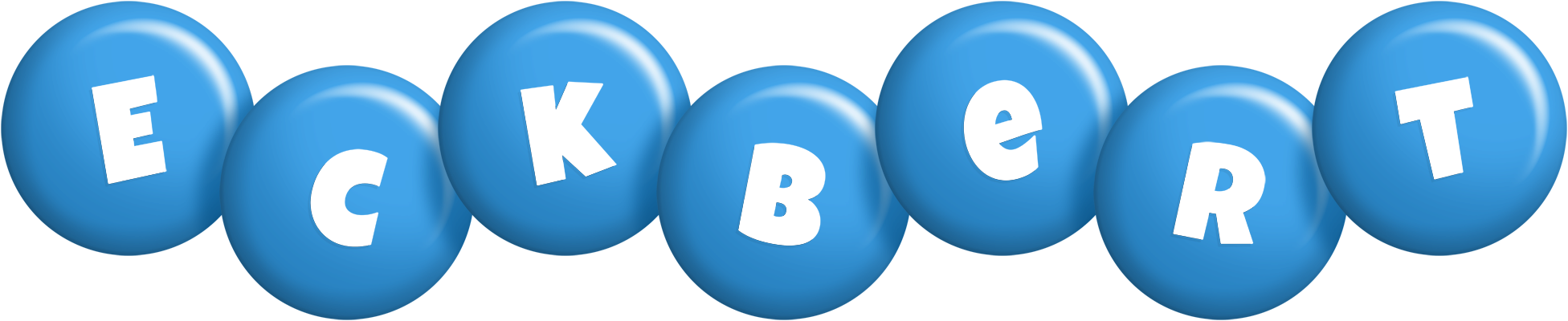 Eckbert candy-blue logo