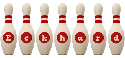 Eckhard bowling-pin logo