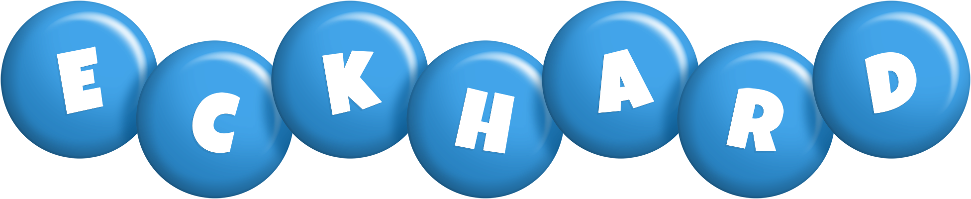 Eckhard candy-blue logo