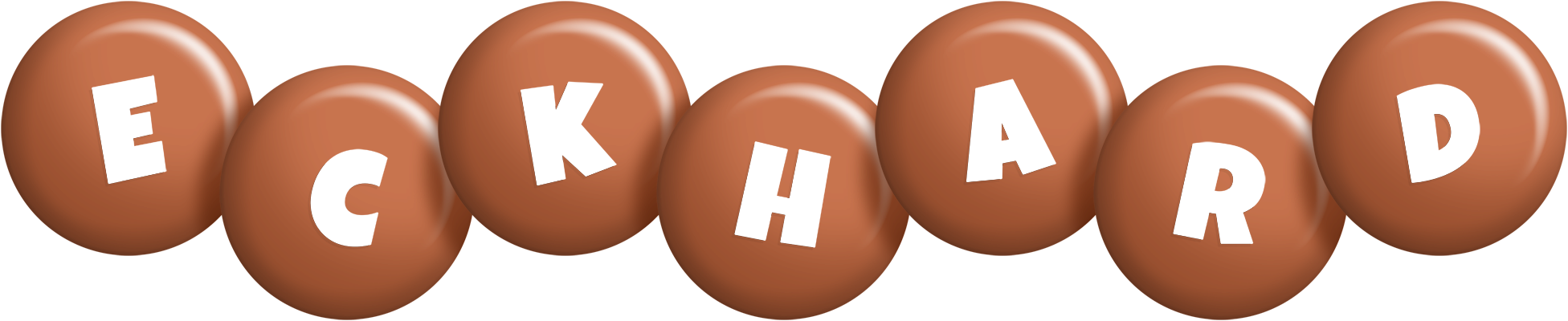 Eckhard candy-brown logo