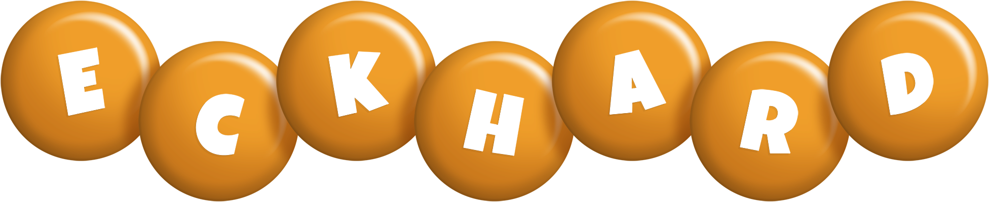 Eckhard candy-orange logo