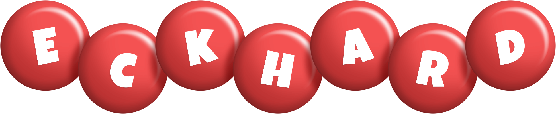 Eckhard candy-red logo