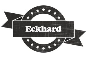 Eckhard grunge logo