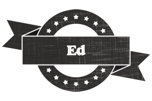 Ed grunge logo