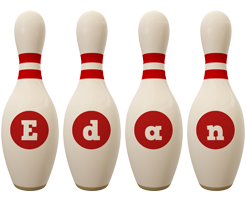 Edan bowling-pin logo