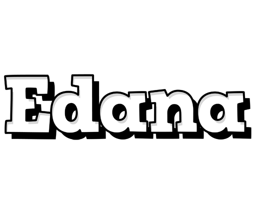 Edana snowing logo