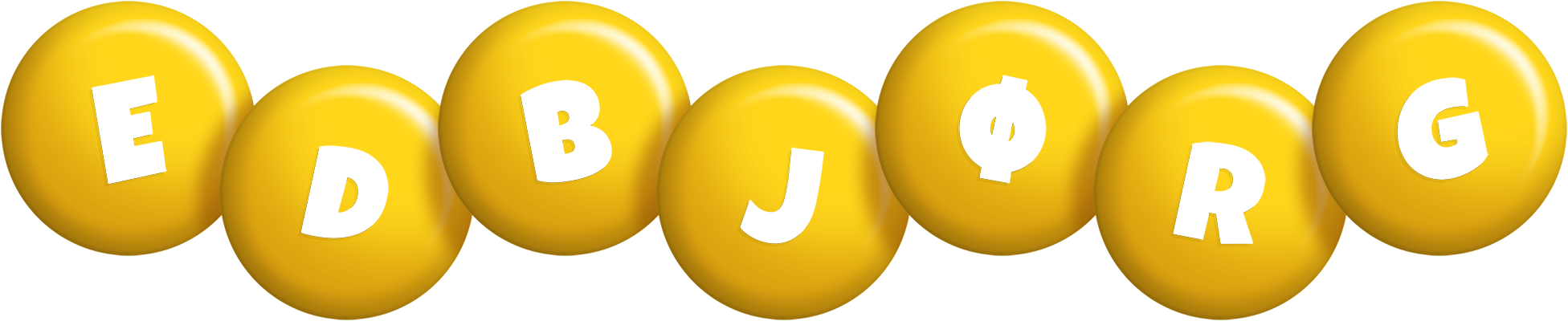 Edbjørg candy-yellow logo