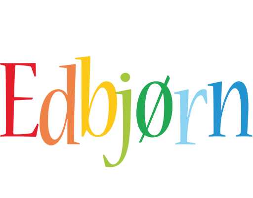 Edbjørn birthday logo