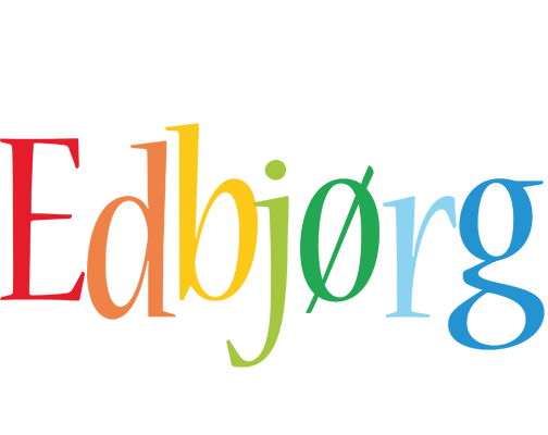Edbjørg birthday logo