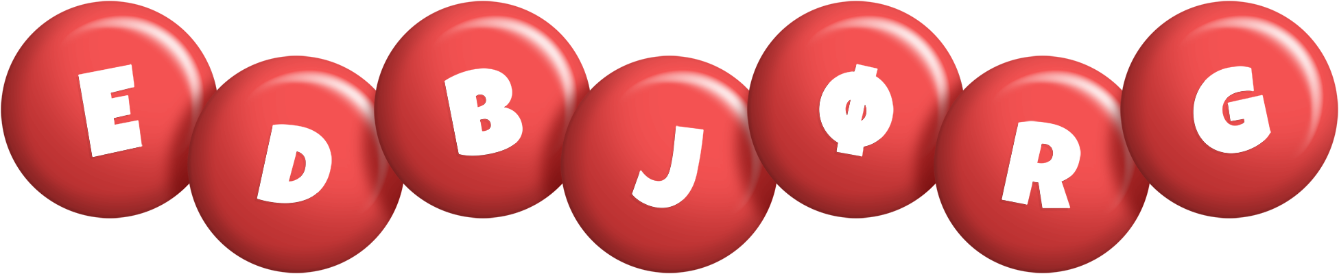Edbjørg candy-red logo