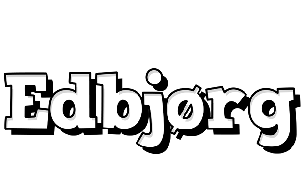 Edbjørg snowing logo