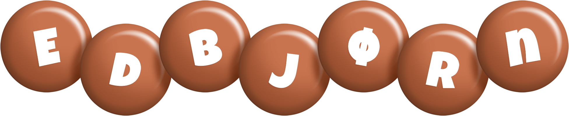 Edbjørn candy-brown logo