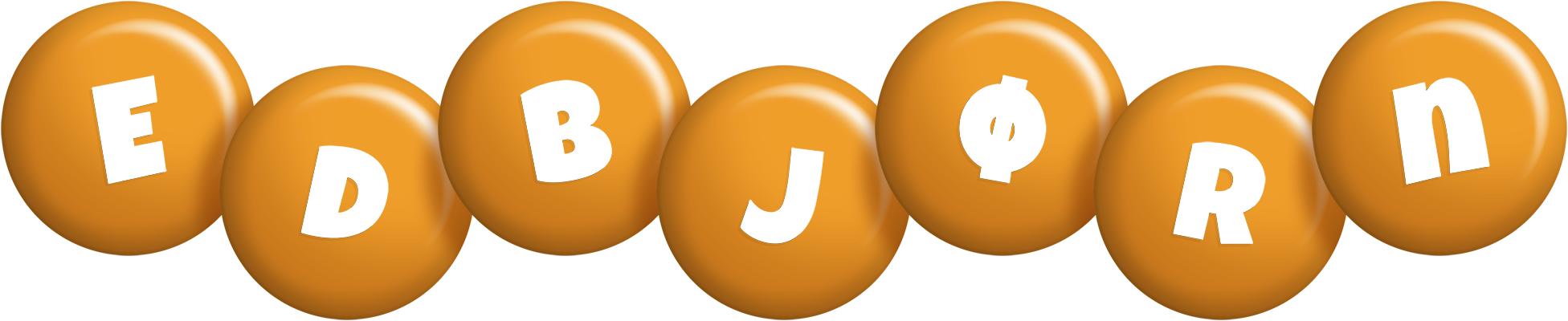 Edbjørn candy-orange logo