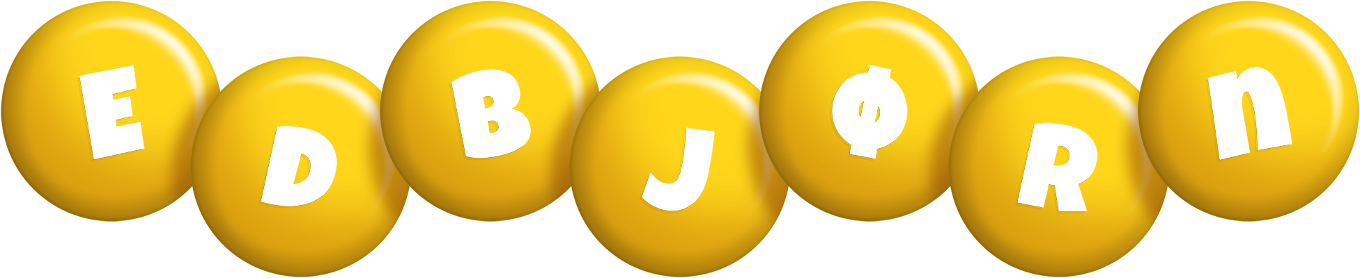 Edbjørn candy-yellow logo