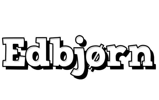 Edbjørn snowing logo