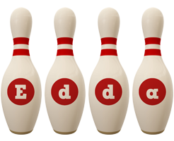 Edda bowling-pin logo