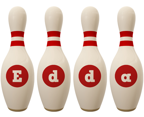 Edda bowling-pin logo