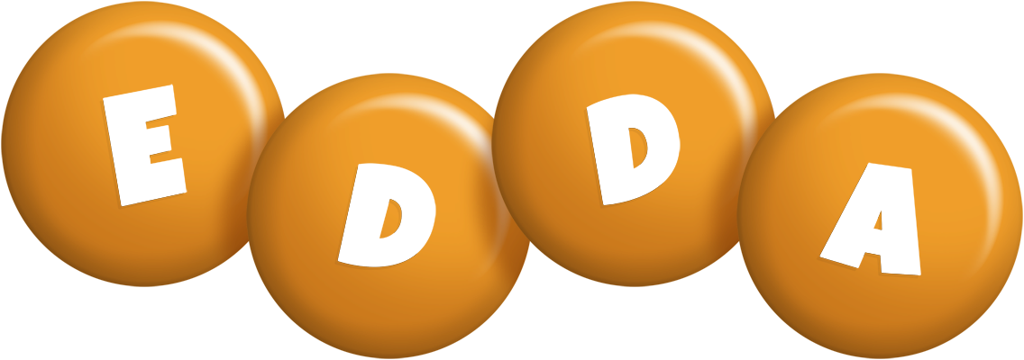 Edda candy-orange logo