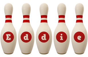 Eddie bowling-pin logo