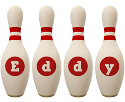 Eddy bowling-pin logo