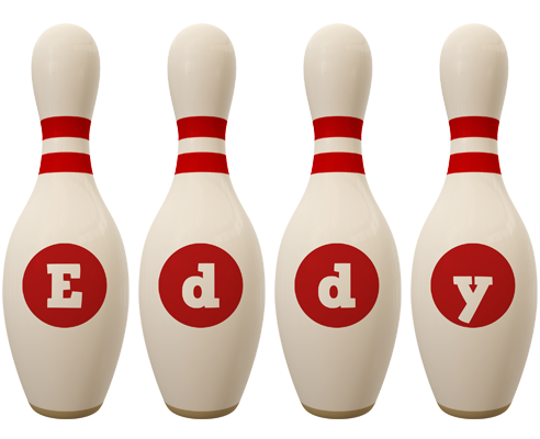 Eddy bowling-pin logo