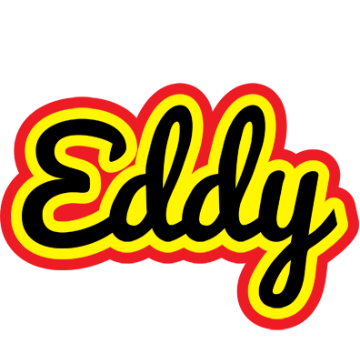 Eddy flaming logo