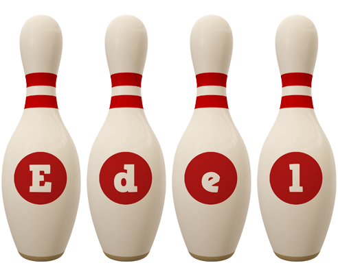 Edel bowling-pin logo