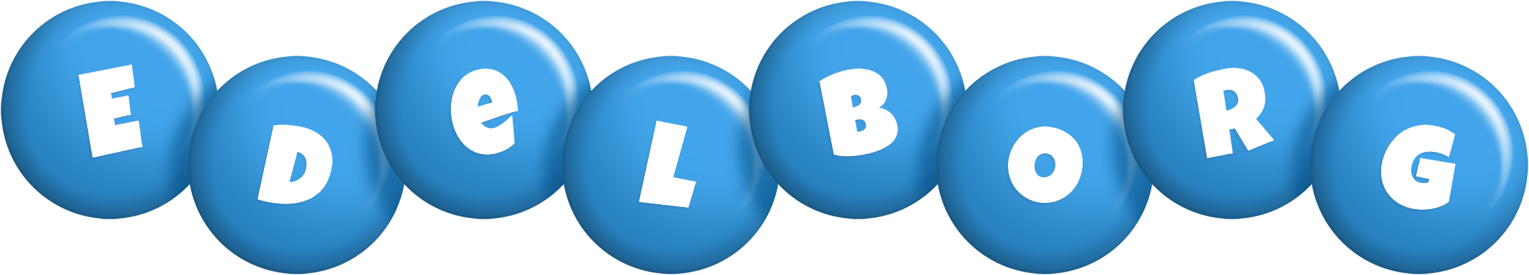Edelborg candy-blue logo
