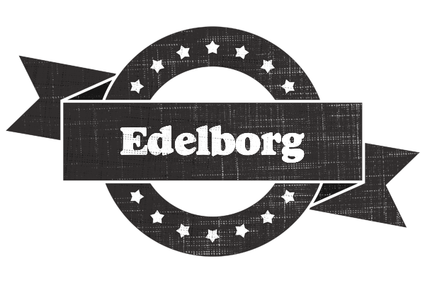 Edelborg grunge logo