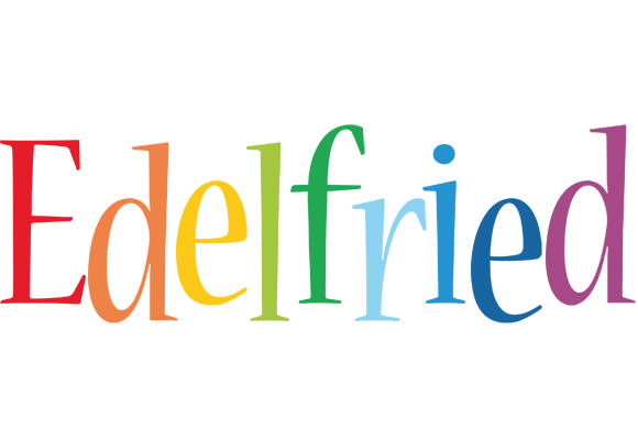 Edelfried birthday logo