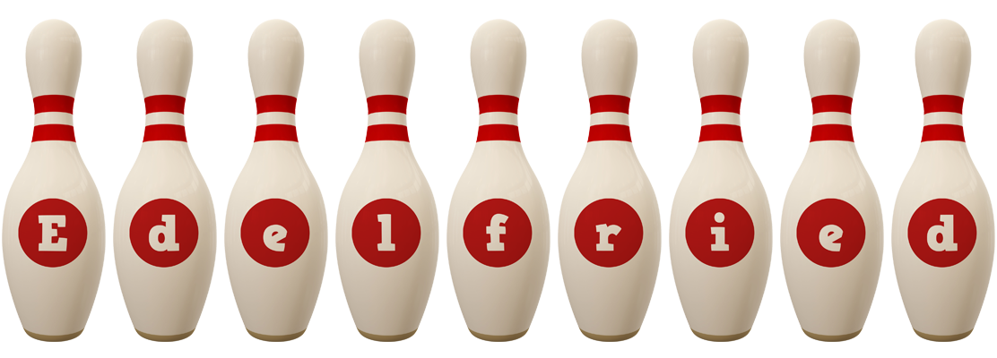 Edelfried bowling-pin logo
