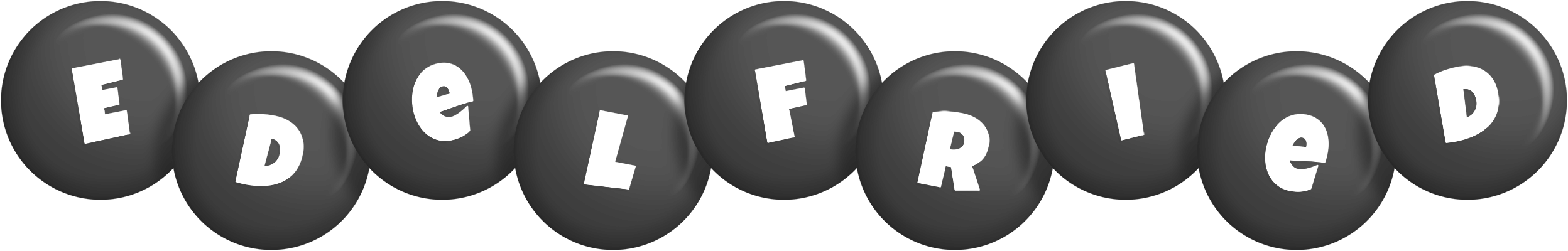 Edelfried candy-black logo