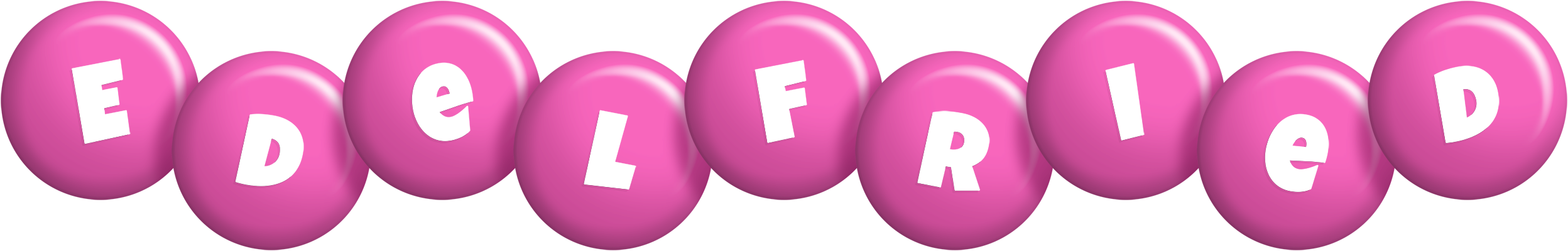 Edelfried candy-pink logo