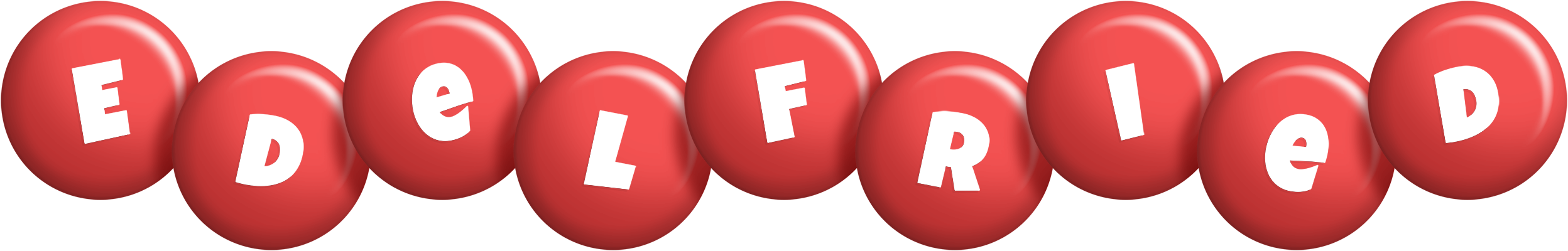Edelfried candy-red logo