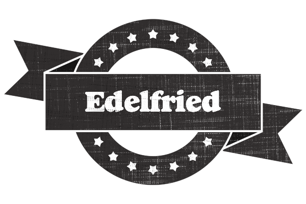 Edelfried grunge logo